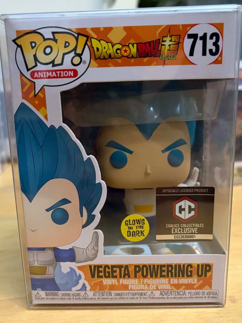 🔥 Funko Pop Vegeta Powering Up #713 From Dragon Ball Super Chalice Collectibles